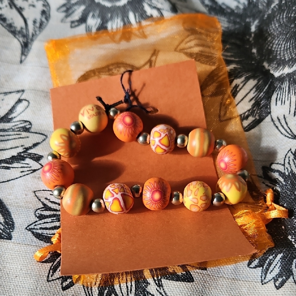 Handmade Orange Bracelet